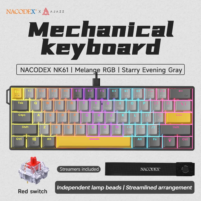 Ajazz NK61 Gaming Keyboard — 60%