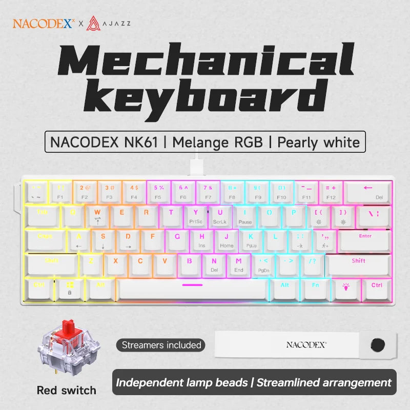 Ajazz NK61 Gaming Keyboard — 60%