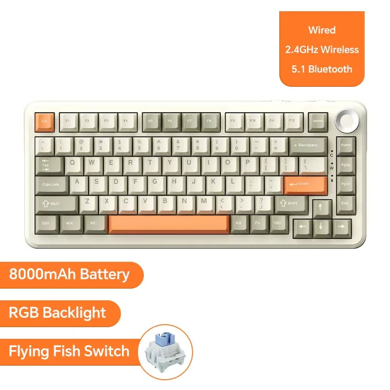 Ajazz AK820 Wired Mechanical Keyboard