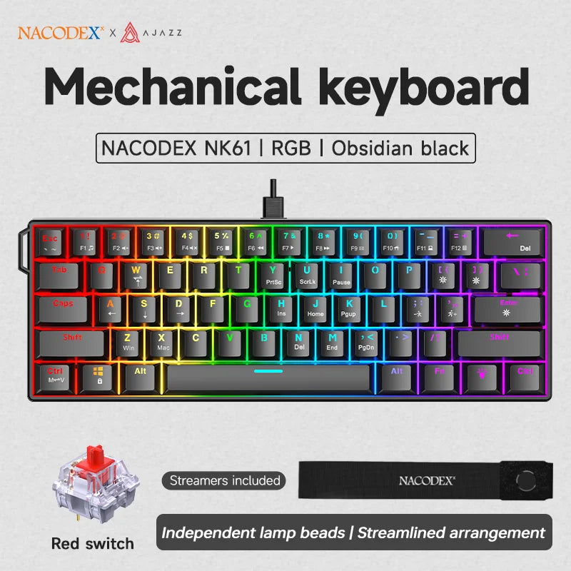 Ajazz NK61 Gaming Keyboard — 60%