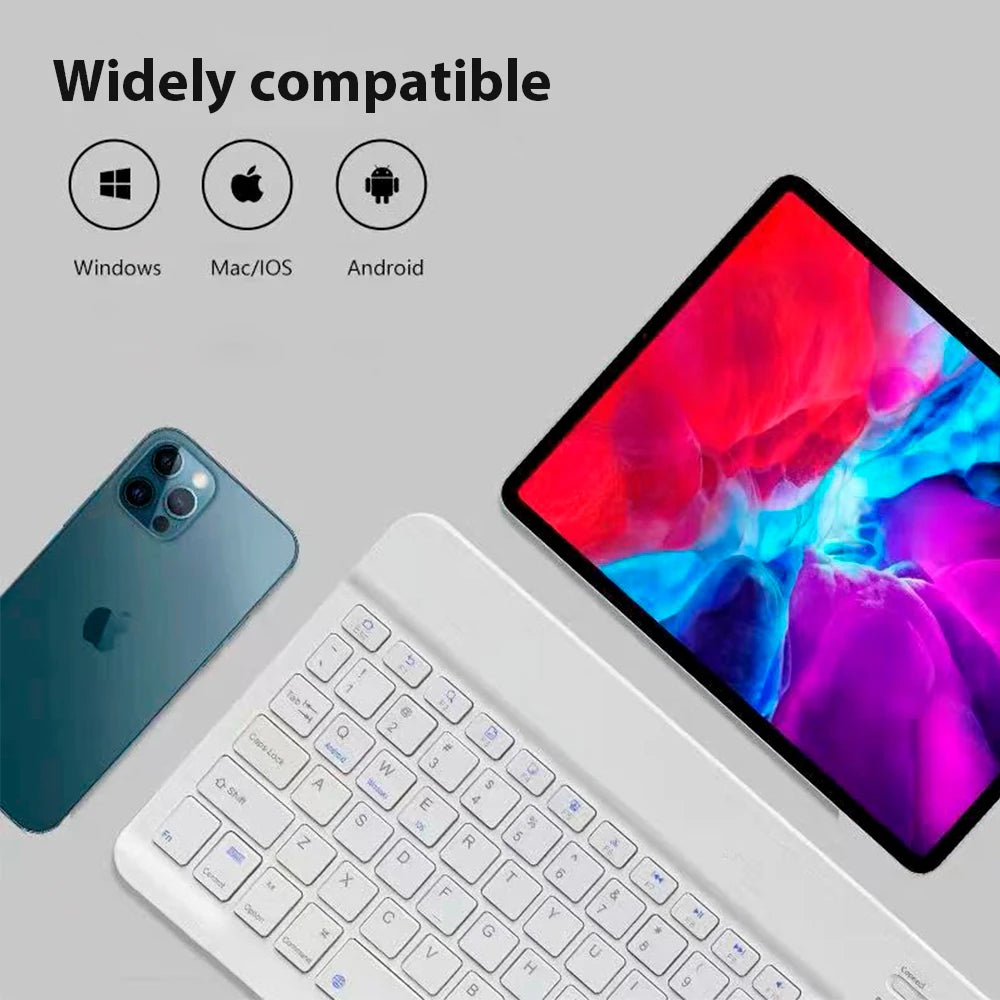 Mini Bluetooth Keyboard for iPad & Tablet