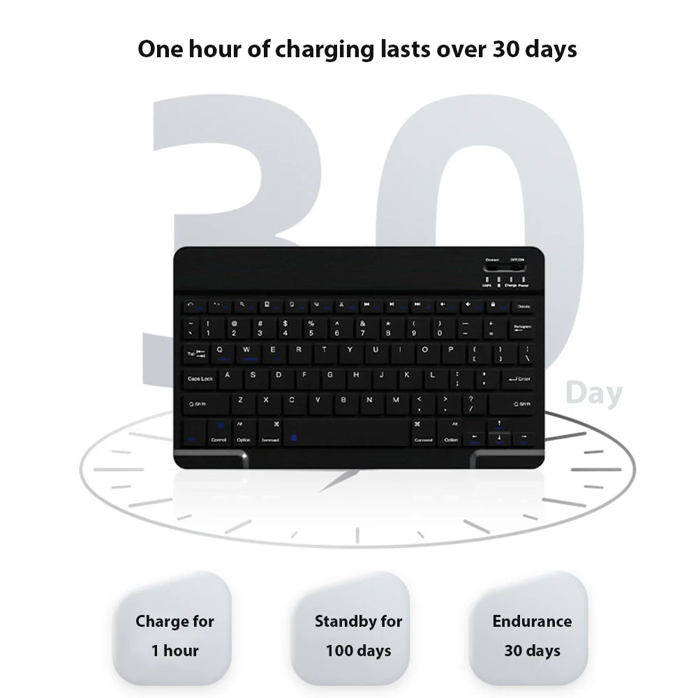 Mini Bluetooth Keyboard for iPad & Tablet