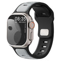 Apple Watch silicone sport band in vibrant colors, designed for comfortable fit and durability for Apple Watch models.
