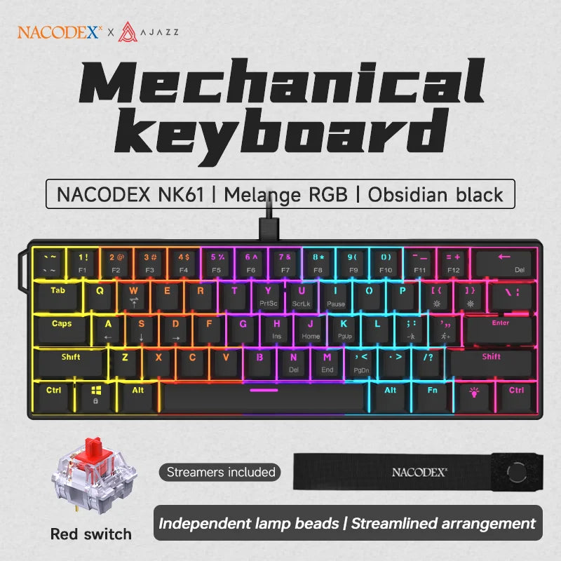 Ajazz NK61 Gaming Keyboard — 60%