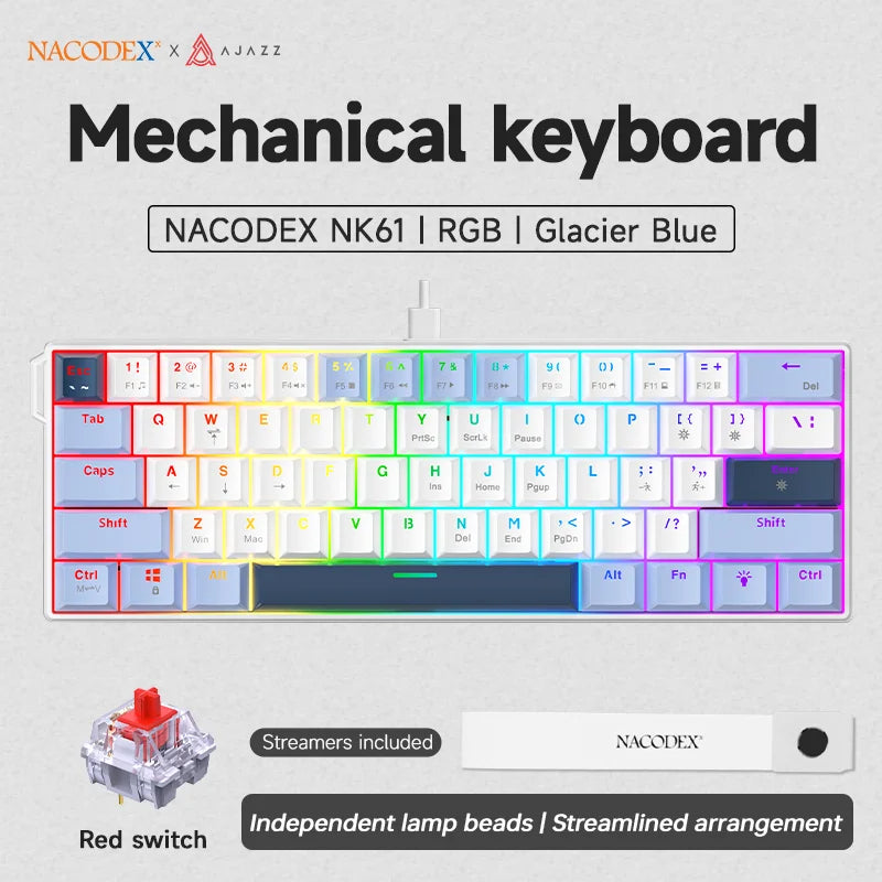 Ajazz NK61 Gaming Keyboard — 60%