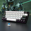 RGB mechanical gaming keyboard with 60% layout from Minha loja, featuring colorful backlit keys and compact design.