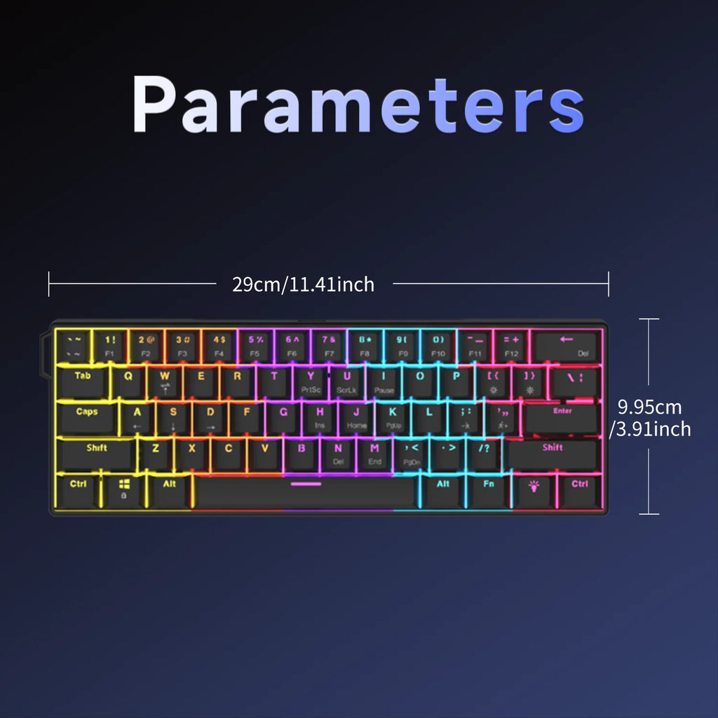 Ajazz NK61 Gaming Keyboard — 60%