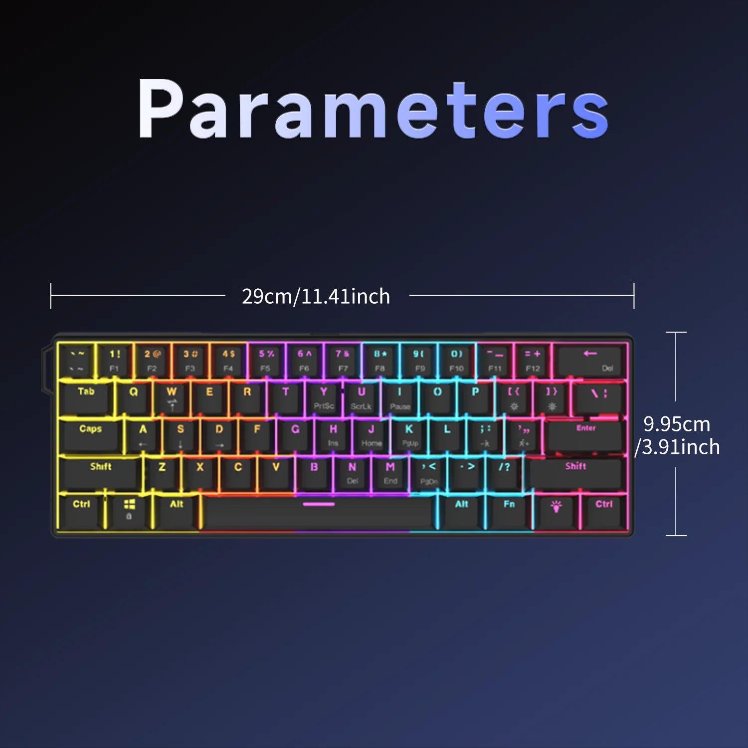 Ajazz NK61 Gaming Keyboard — 60%